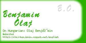 benjamin olaj business card